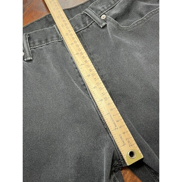 Mens Levis 505 Black Straight Leg Jeans Sz 38x29 - Picture 4 of 6